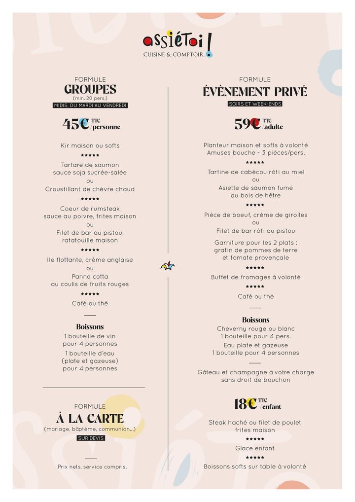AssiéToi ! - Cuisine & Comptoir menu 4