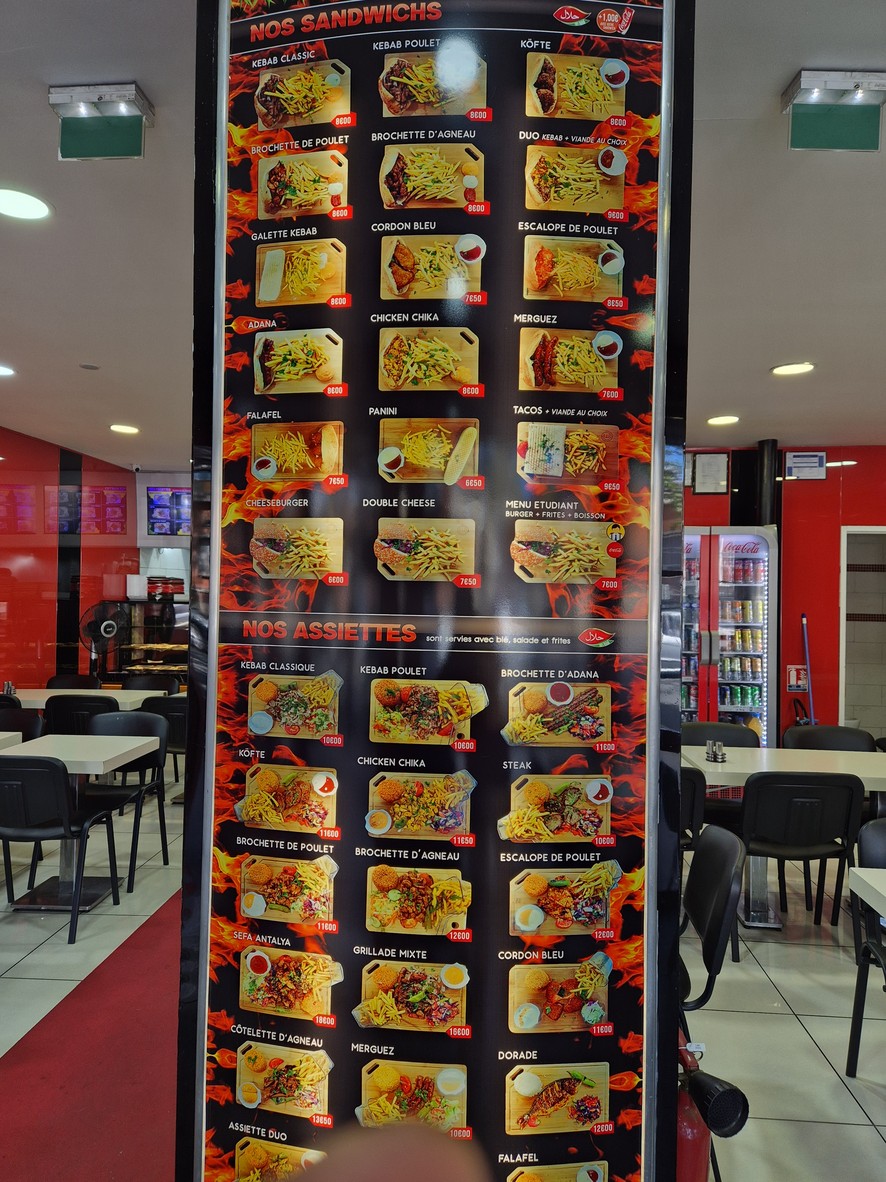 Sefa Antalya menu 1