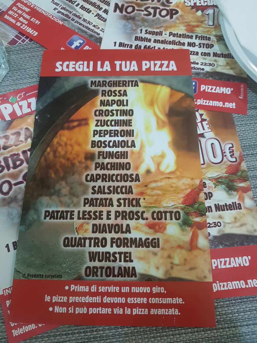 Pizzamò menu 2