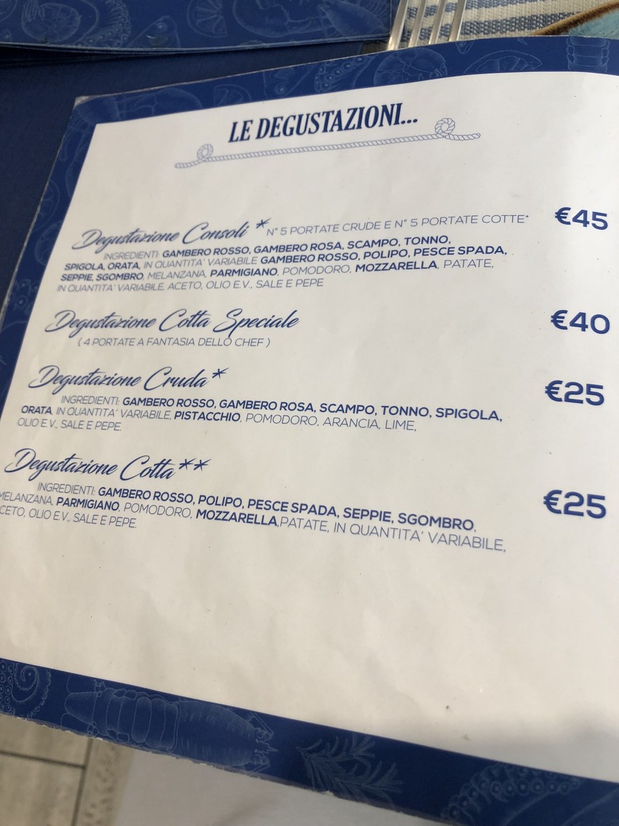 Risto Pescheria Consoli menu 2