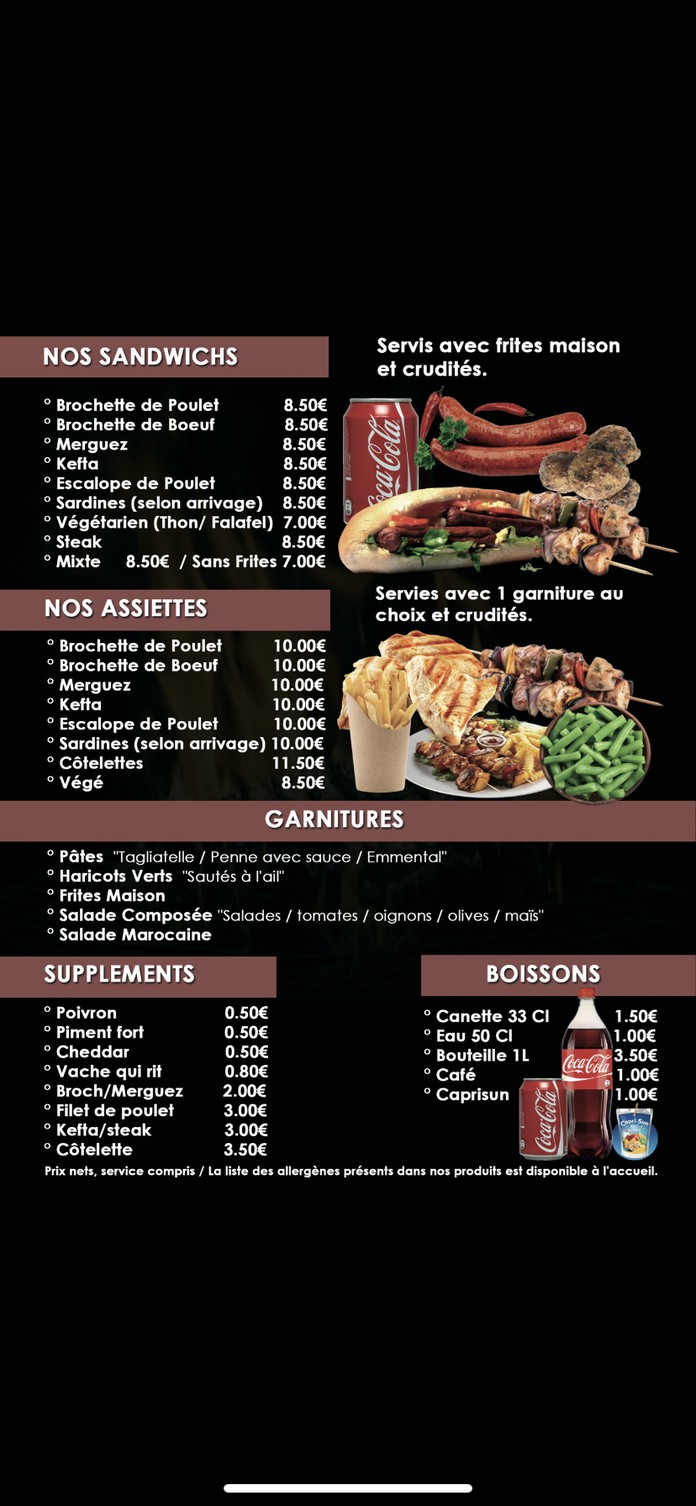 Chwa. menu 1