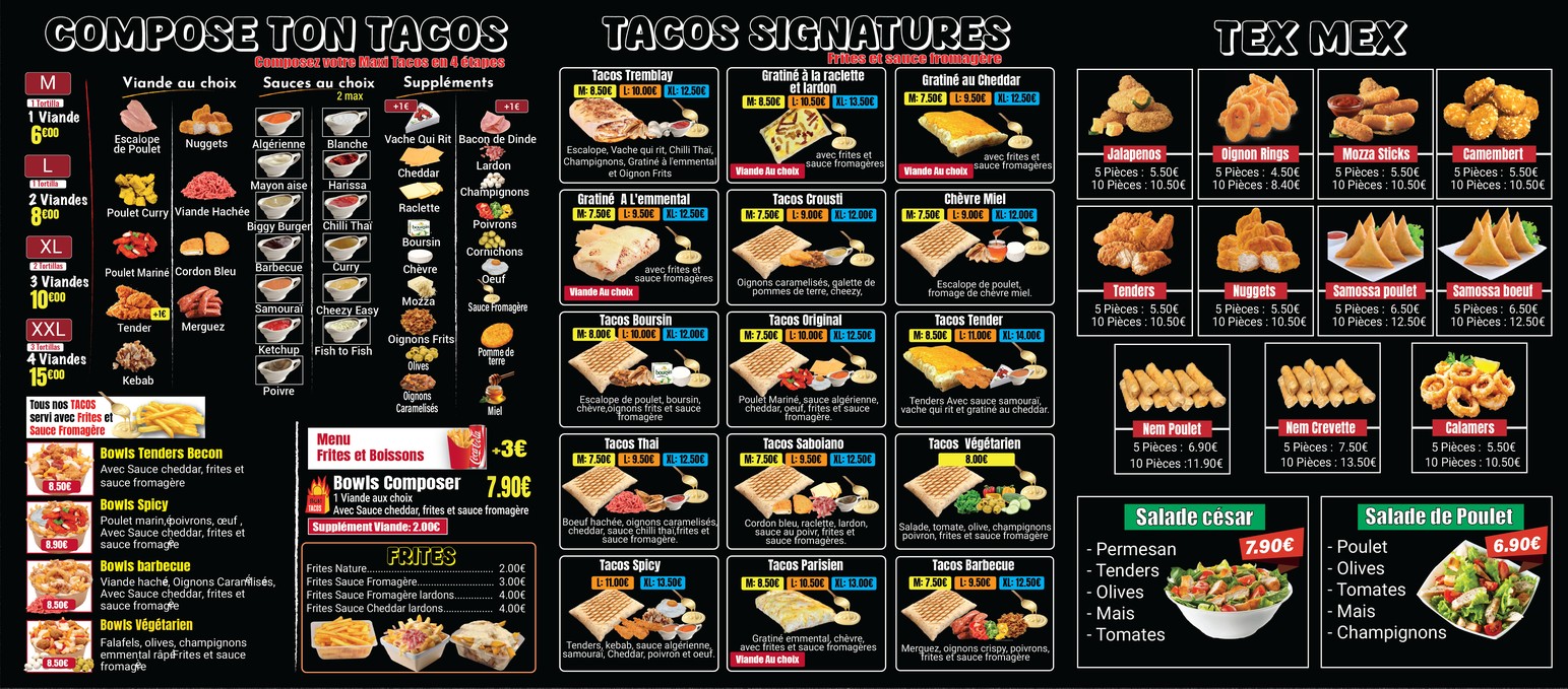MAXI PIZZA TACOS menu 2