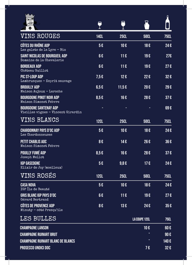 BRASSERIE LE ROI DE PIQUE menu 5