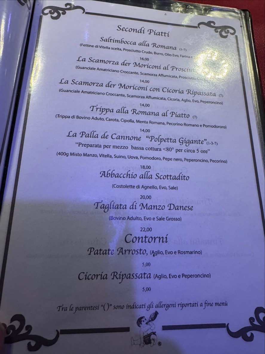 Dar bello de Nonna Cucina Romana menu 3