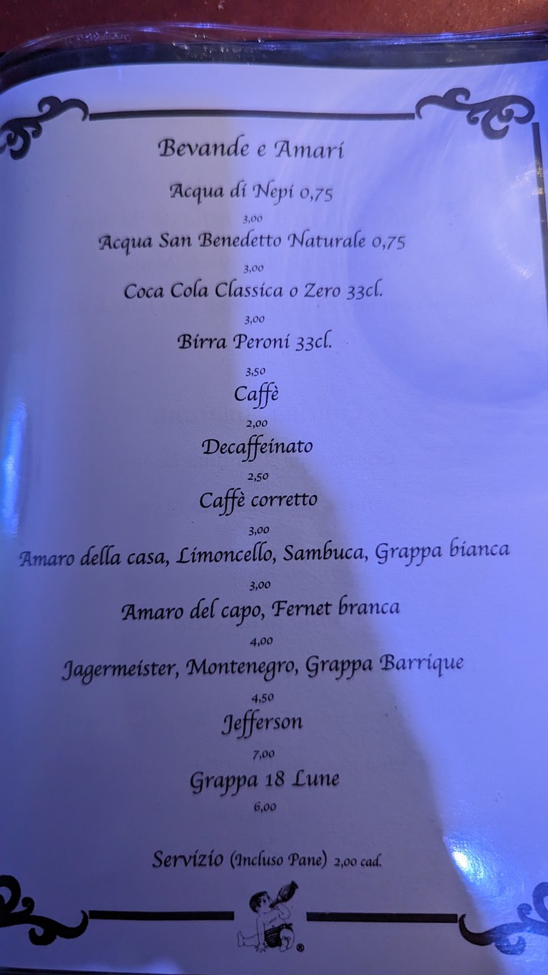 Dar bello de Nonna Cucina Romana menu 4