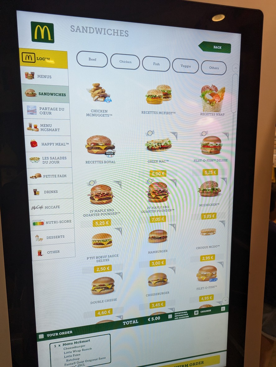 McDonald's menu 2