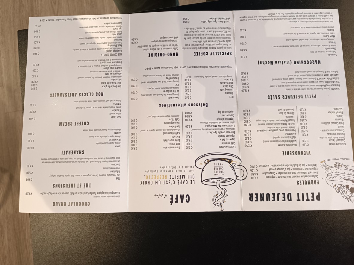 Costadoro Social Coffee menu 4