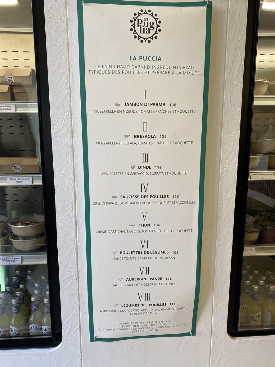 In Puglia menu 1