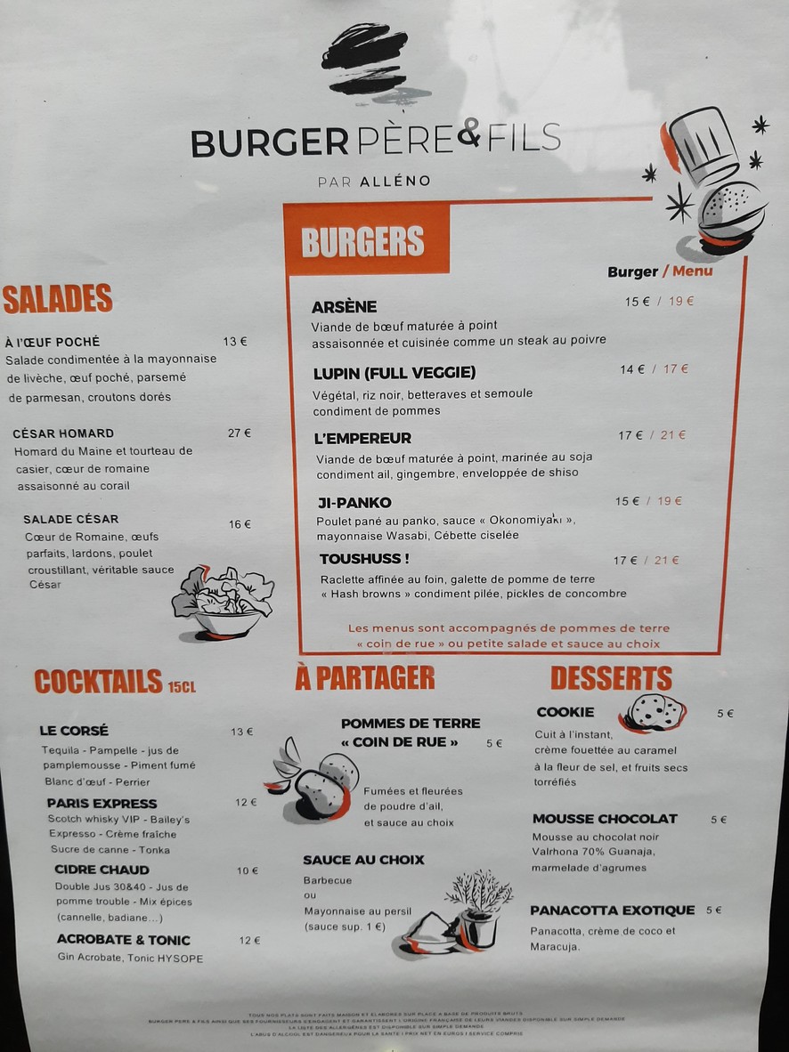 L'IZAKAYA DASSAI par Yannick Alléno menu 1