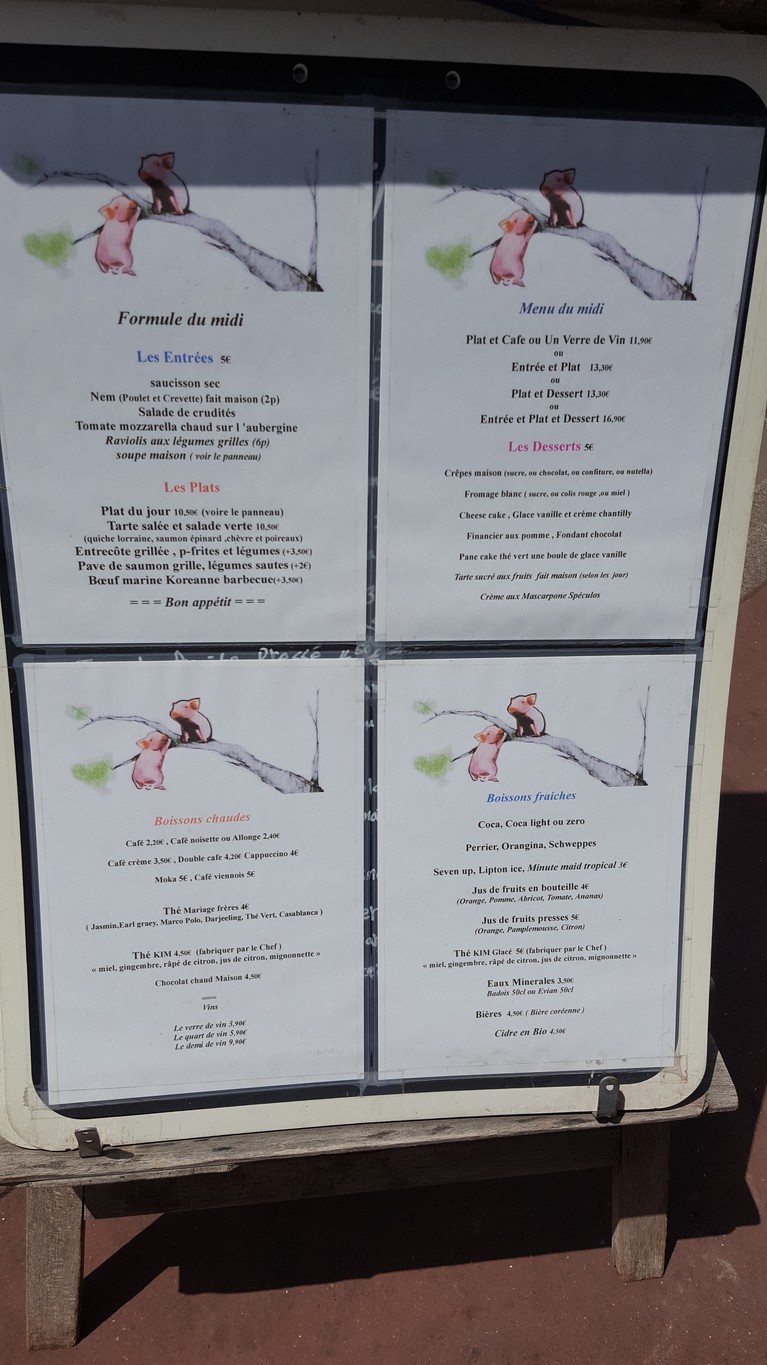 Chez Kim menu 2