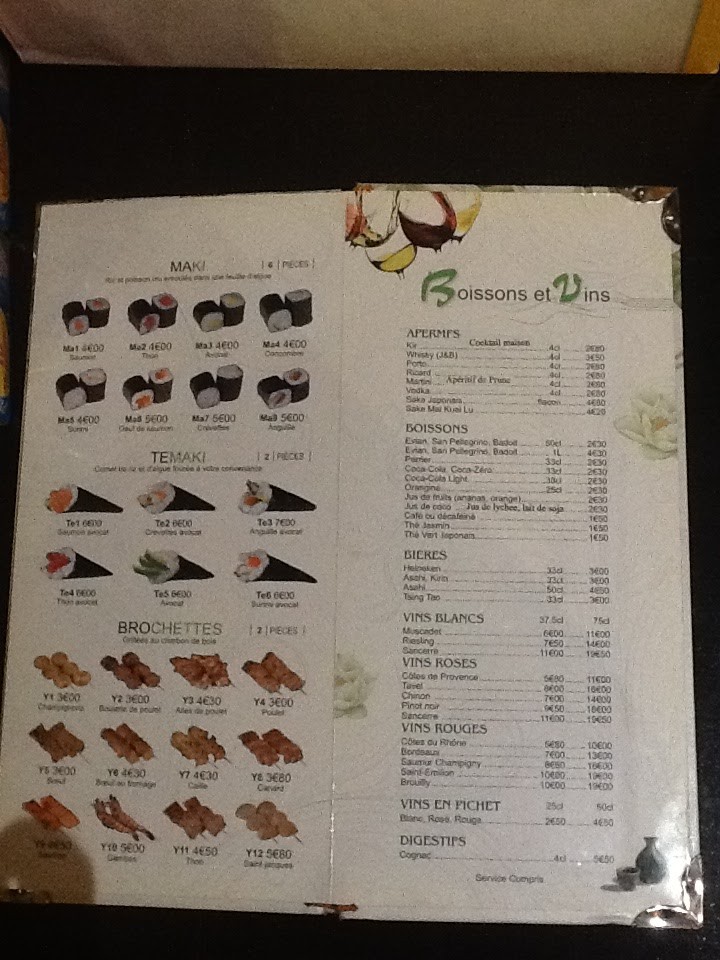 Osaka menu 5