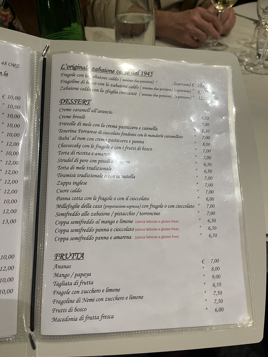 Il Focolare menu 4