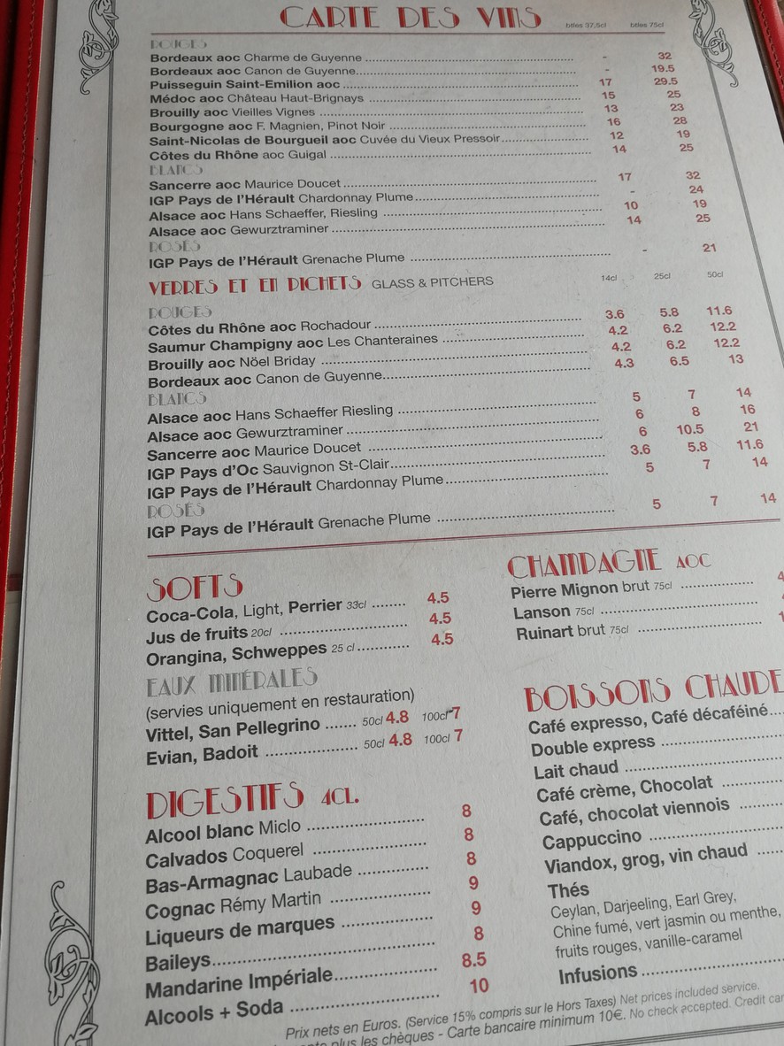 Le Canon des Gobelins menu 3
