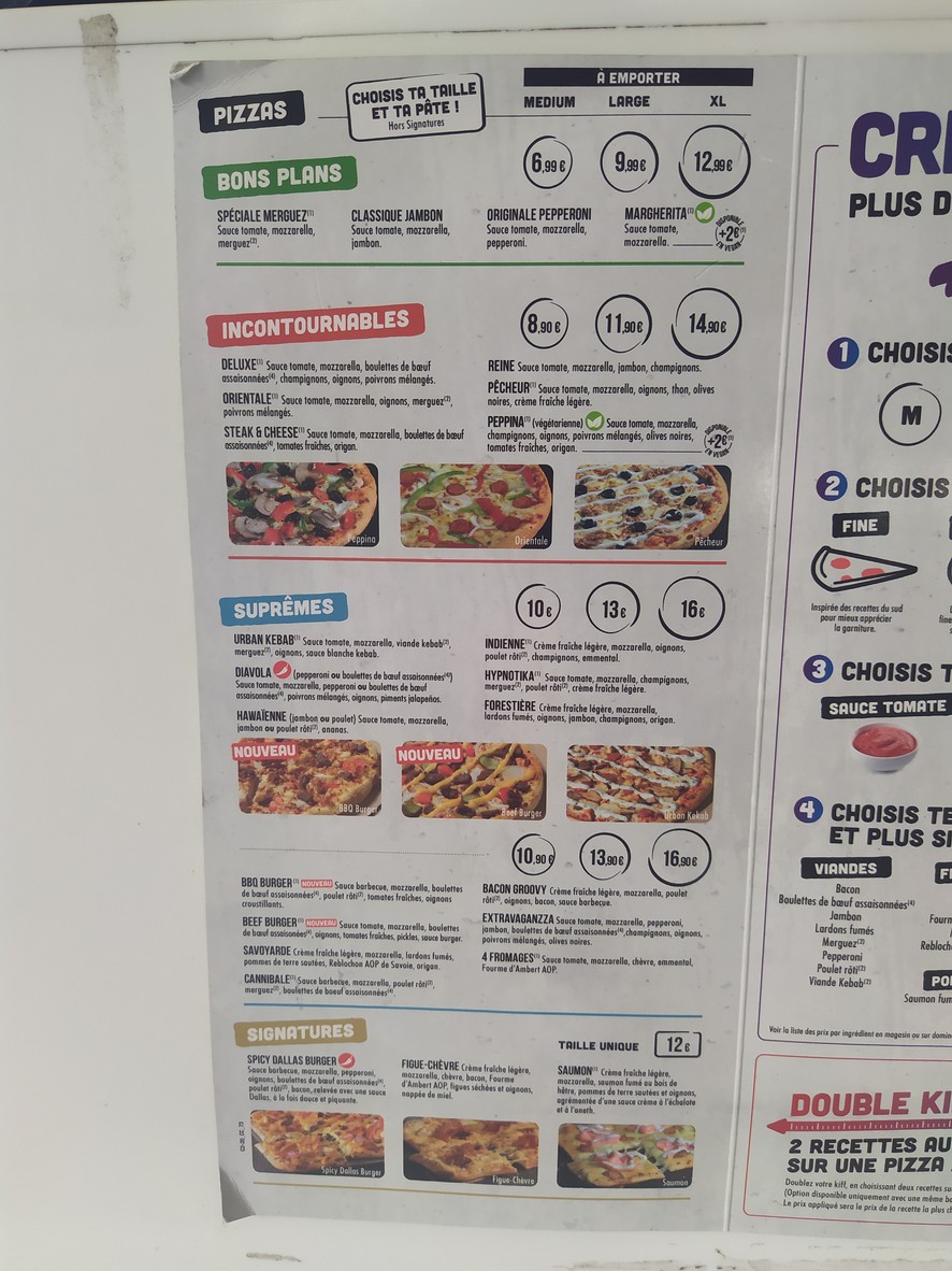 Domino's Pizza Paris 17 - Batignolles menu 1