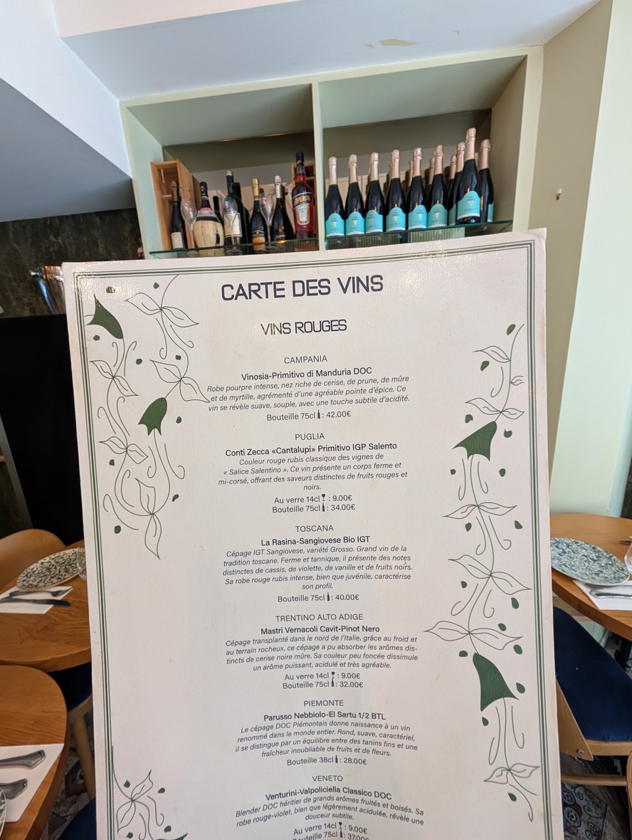 Pulcinella paris 16 menu 2