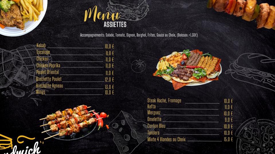 L’Escale d'Ivry menu 3
