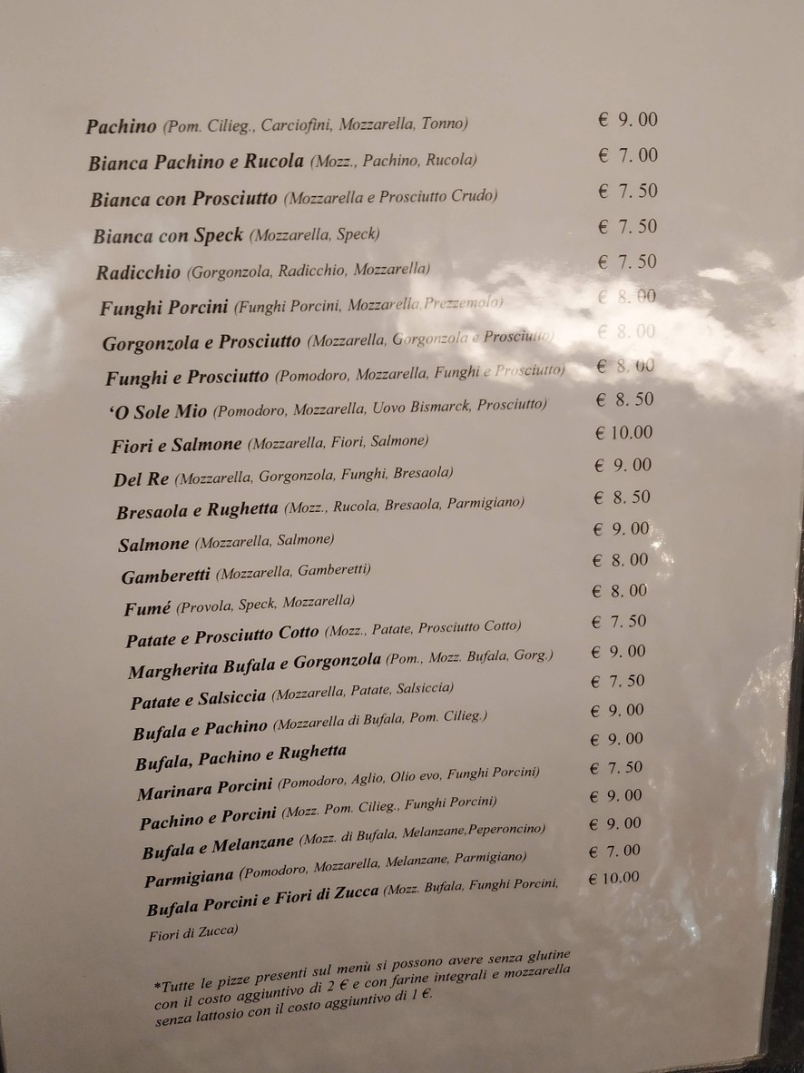 Pizzeria-Ristorante Il Cavaliere menu 4