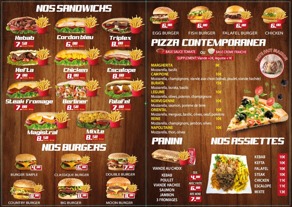 SORBONNE EATS menu 1