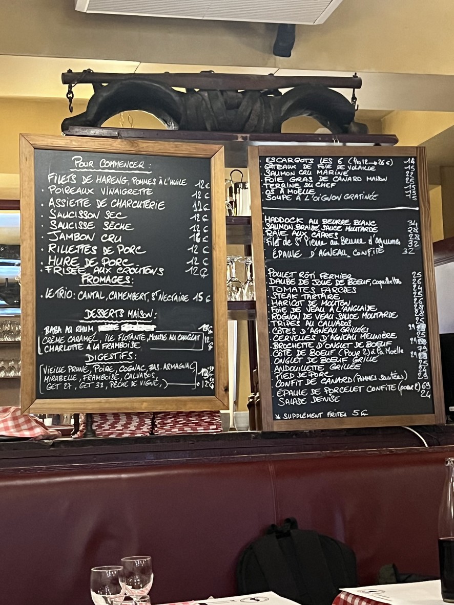 La Tour Montlhéry - Chez Denise menu 1