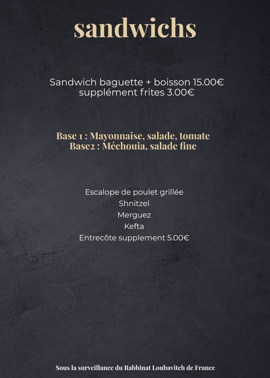 HAZAK menu 4