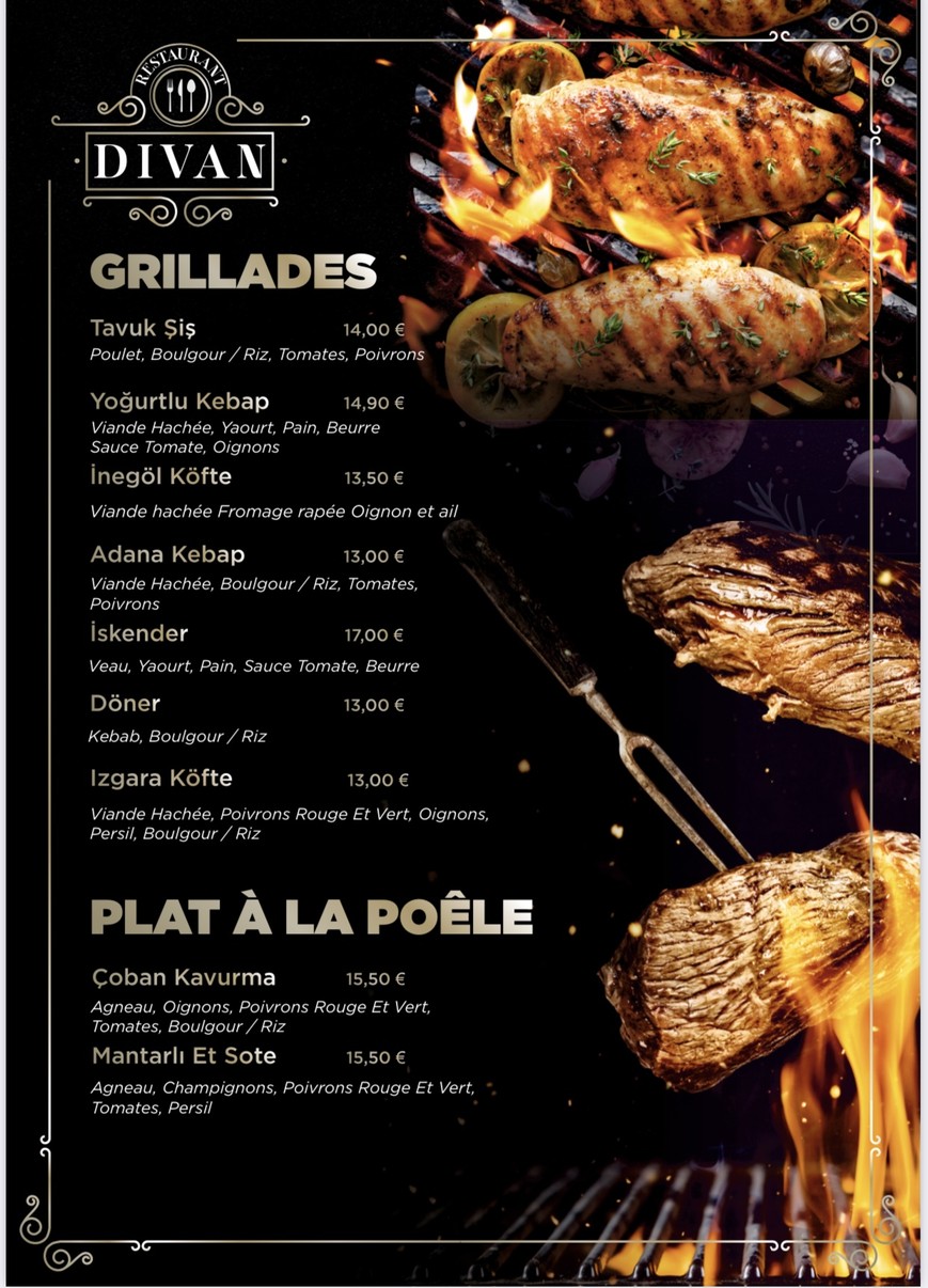 Restaurant Divan menu 4