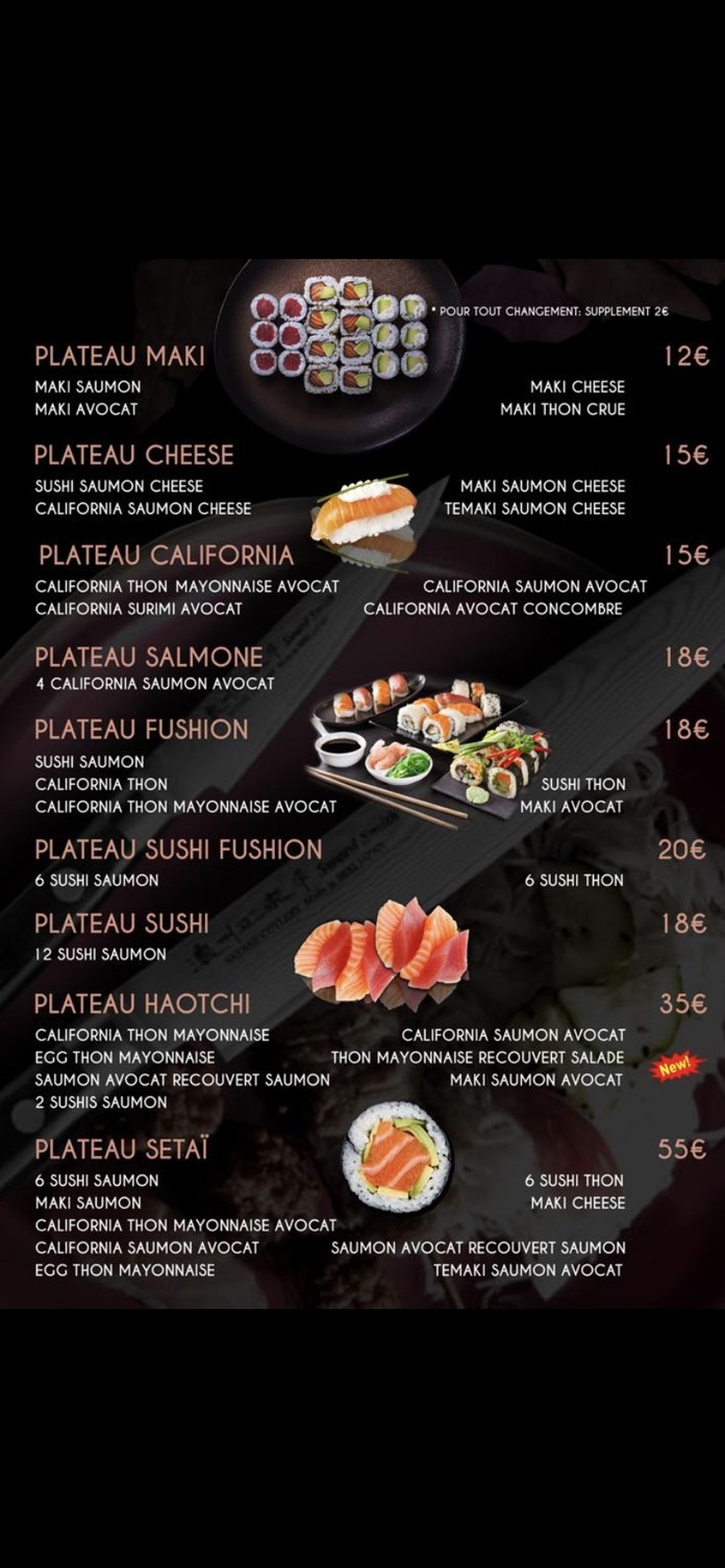 Setaï menu 4