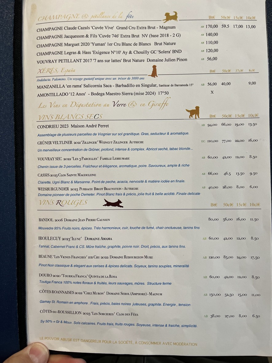 Le Willi's Wine Bar menu 3