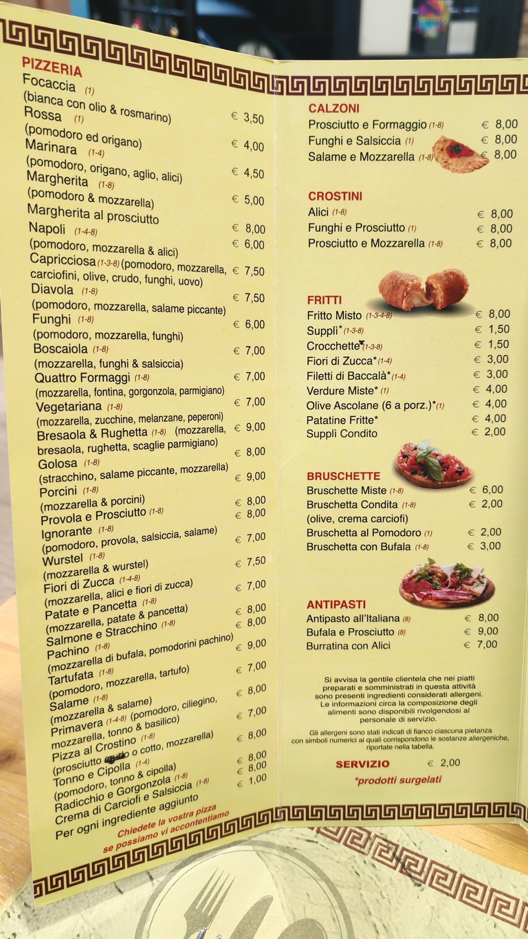 Ristorante - Pizzeria Il Pomo D'oro Roma menu 2
