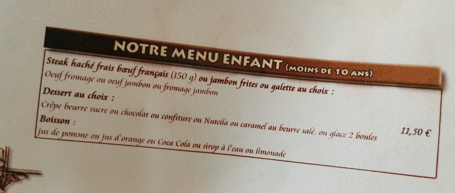 Le Triskell menu 9