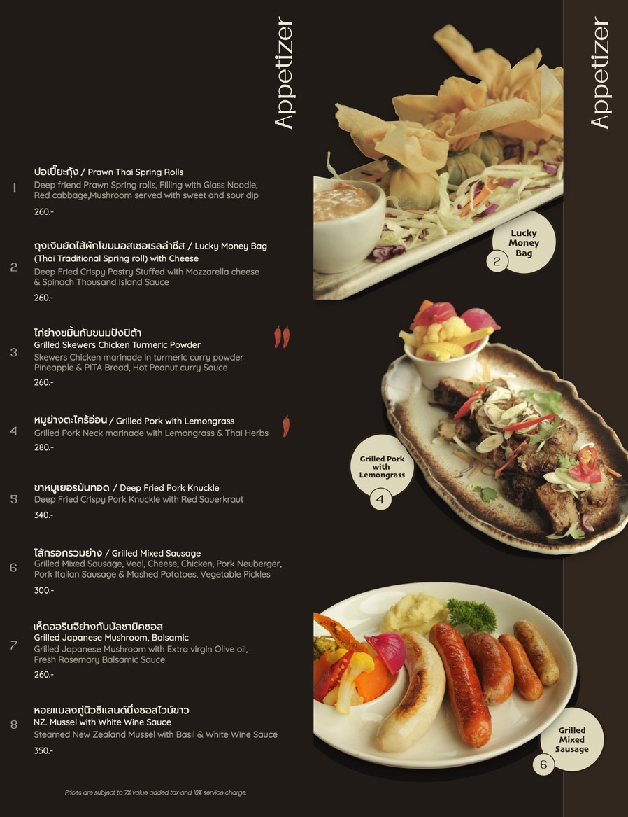 EAT SIGHT STORY (BITTER DECK) menu 1