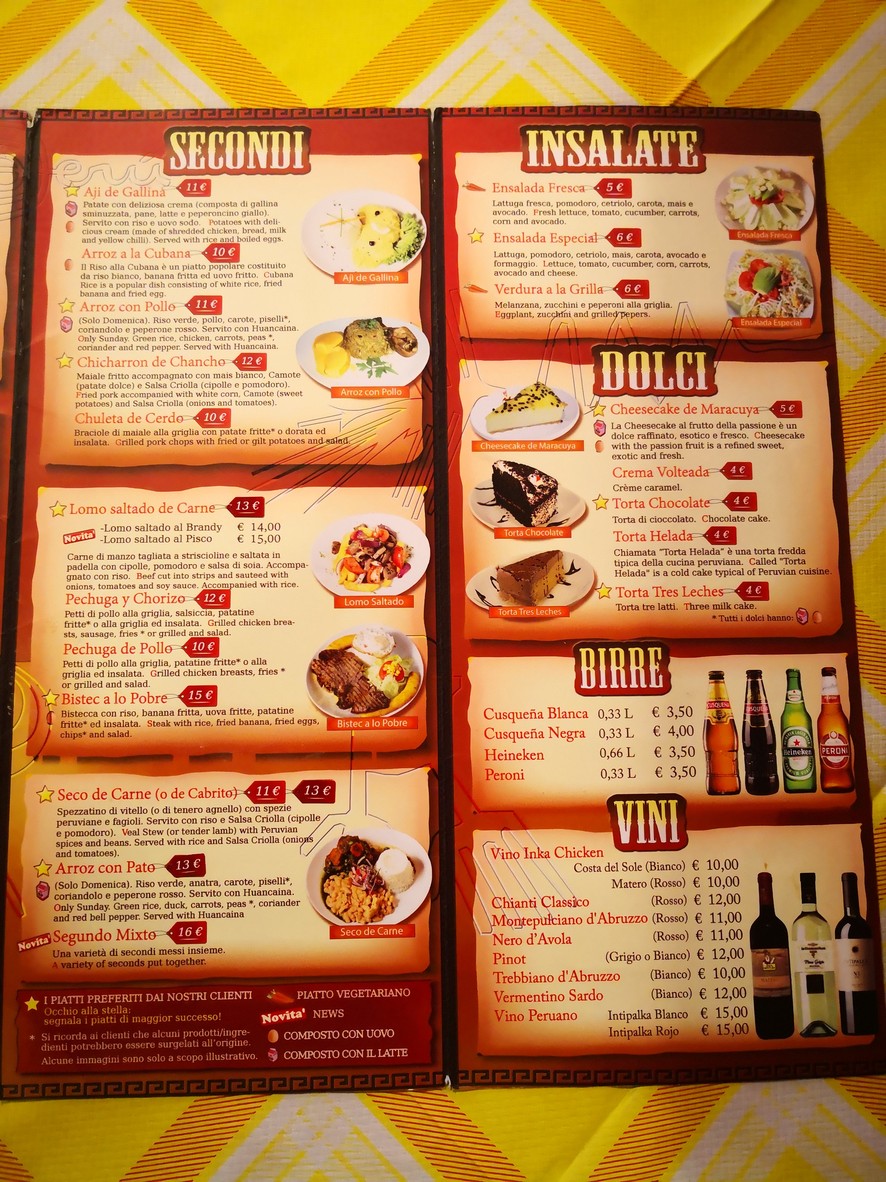 Inka Chicken-Ristorante Peruviano menu 3