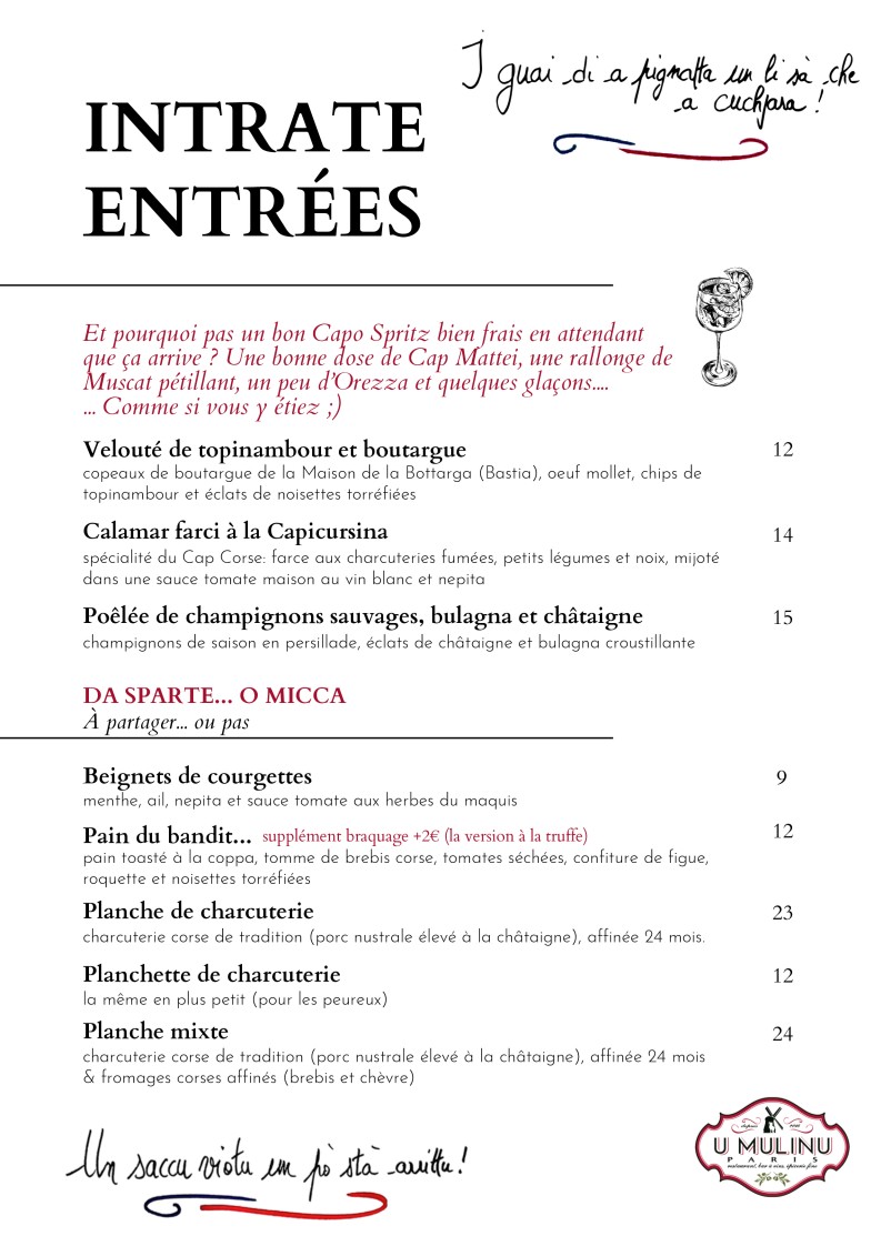U Mulinu menu 2