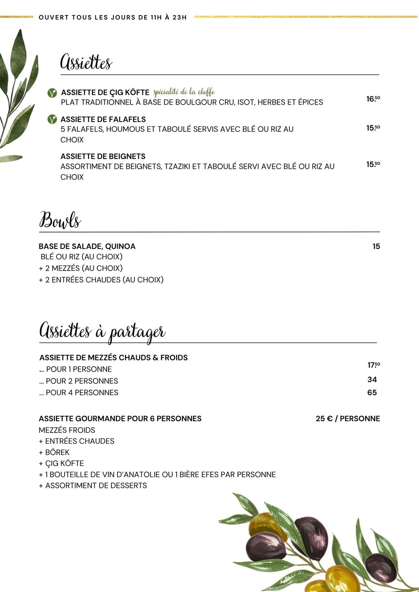 Chez Funda - Le Village menu 2