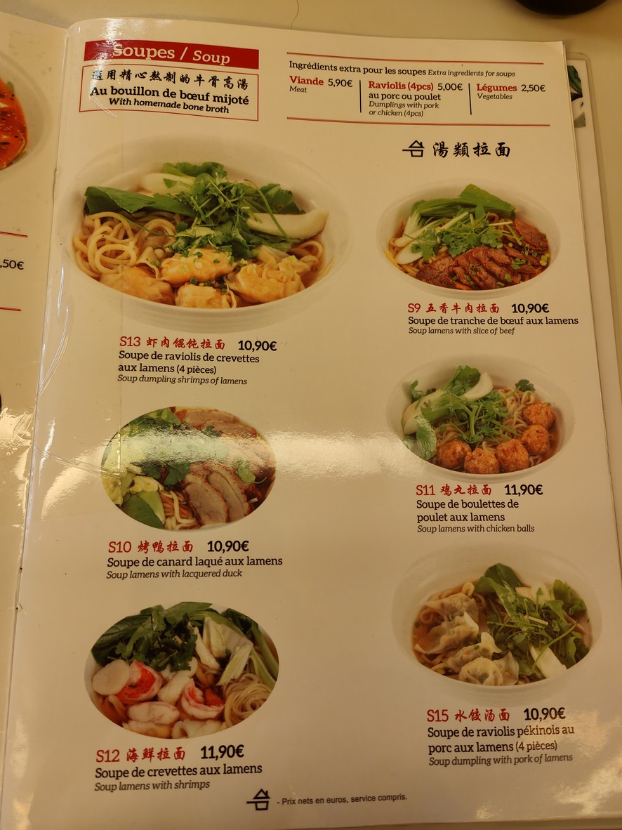 Tasty Nouilles menu 2