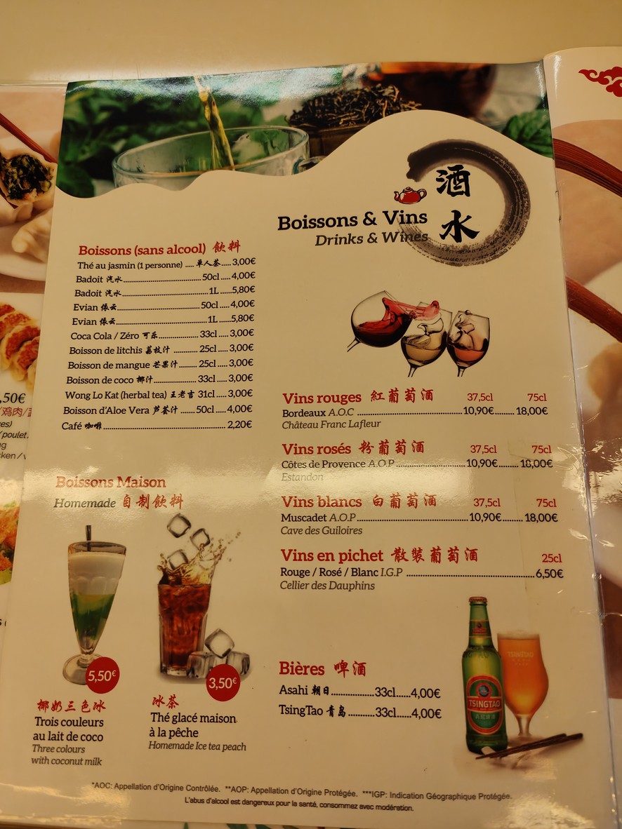 Tasty Nouilles menu 4