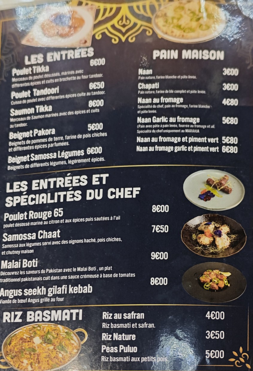 Marahja Grill menu 2
