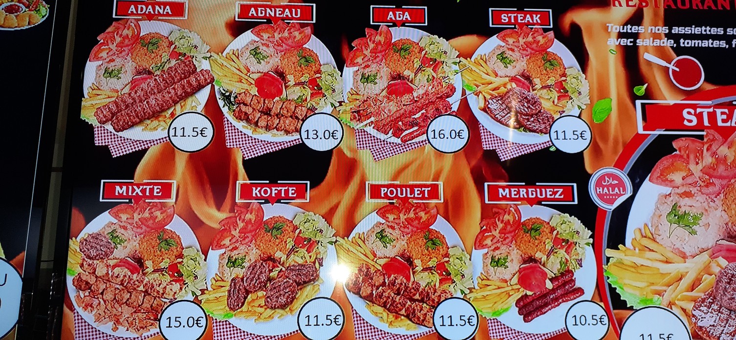 Restaurant AGA E&F menu 2