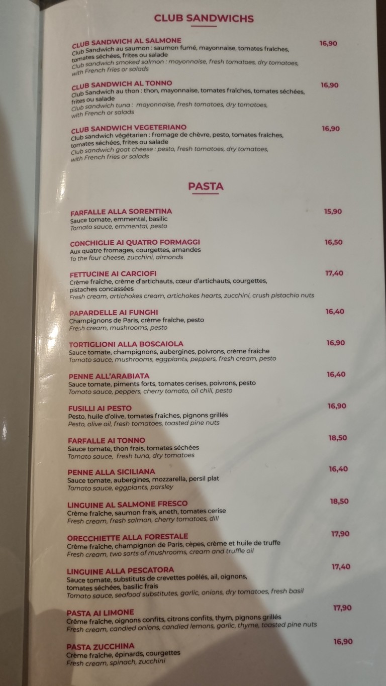 Il Palazzo menu 3