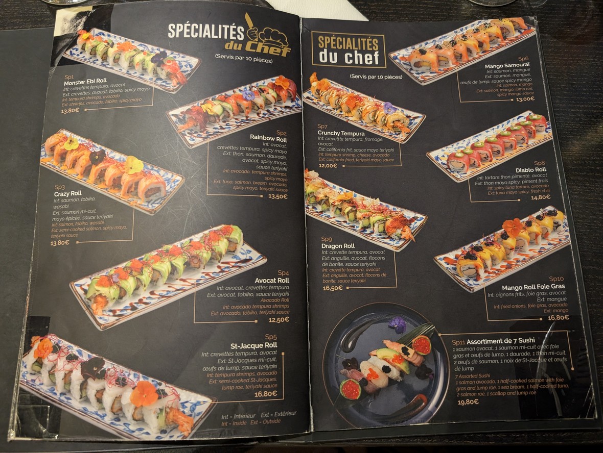 TAO Asian Fusion menu 3