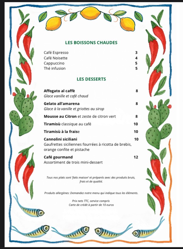 Da Valentina menu 3