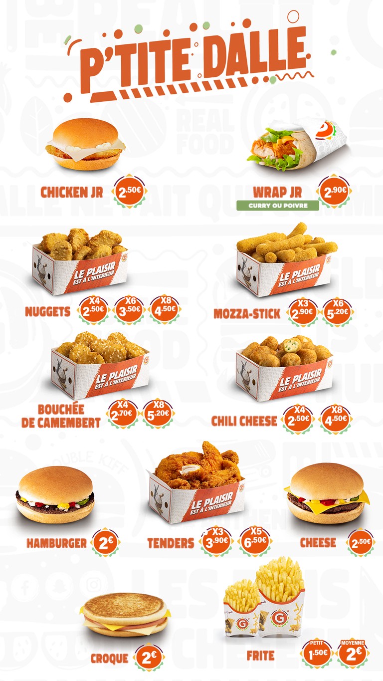 G La Dalle menu 1