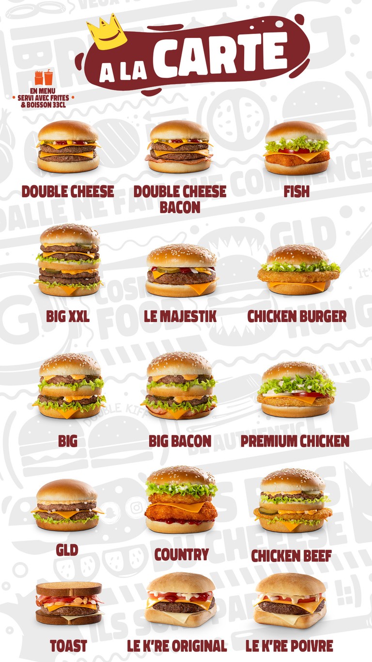 G La Dalle menu 3