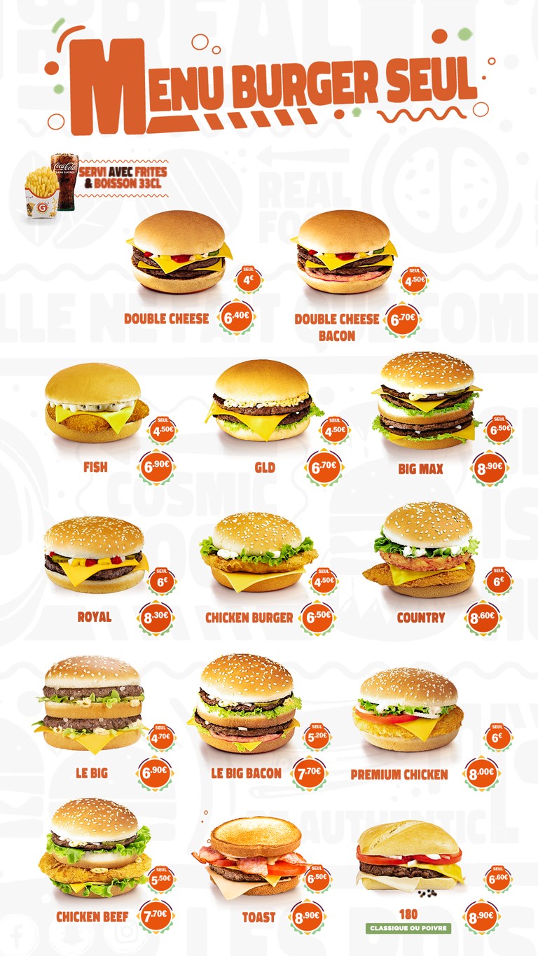 G La Dalle menu 4