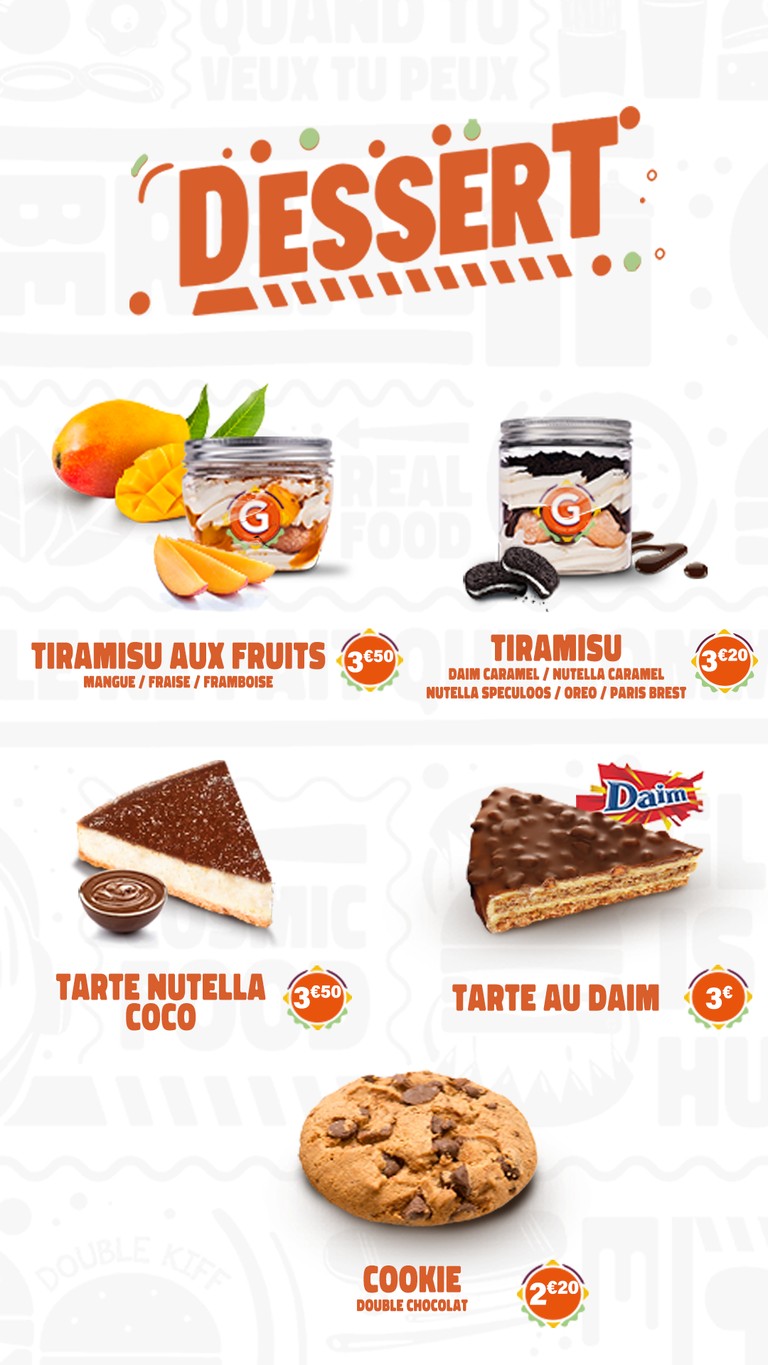G La Dalle menu 7