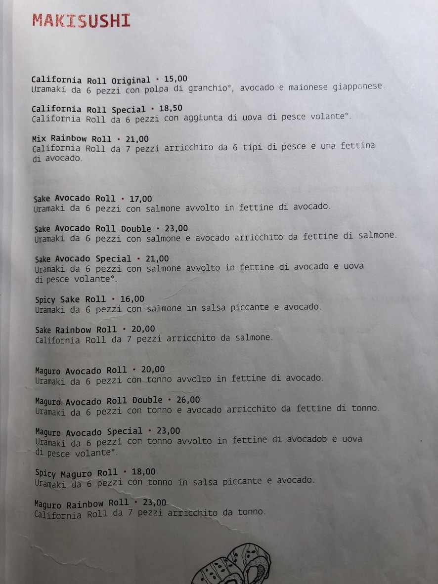 Kiko Sushi Bar menu 5