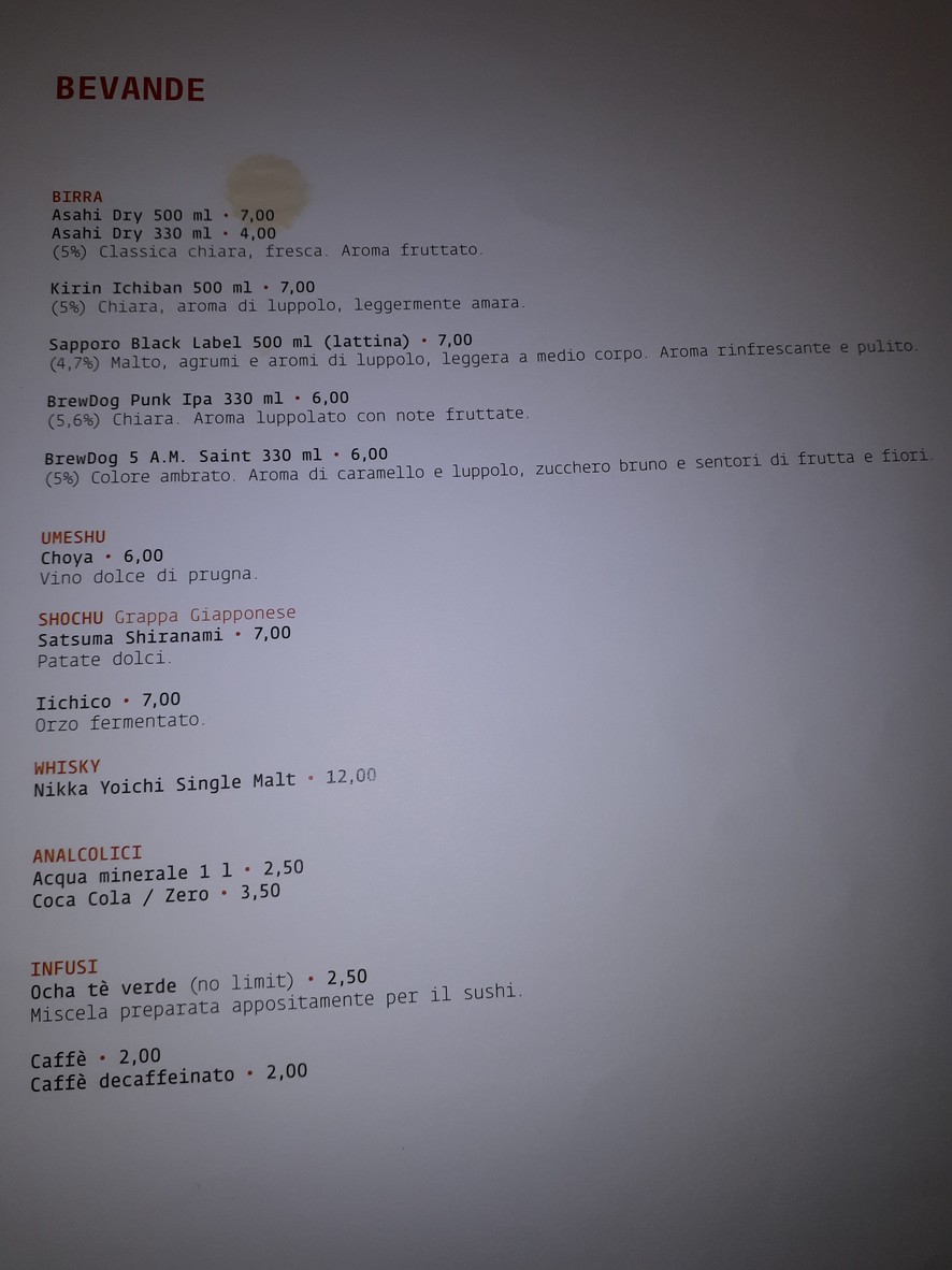 Kiko Sushi Bar menu 8