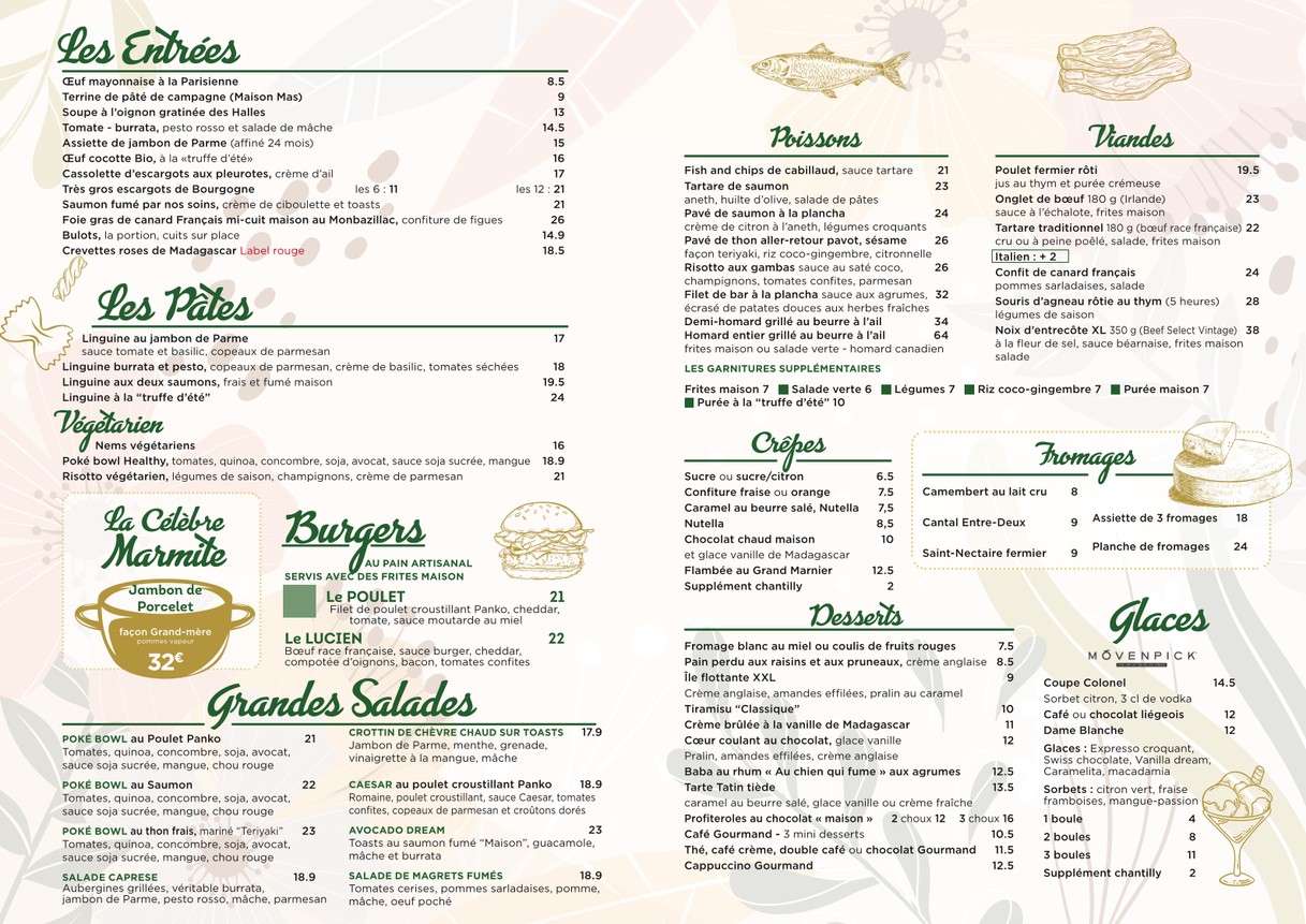 Au Chien Qui Fume menu 2