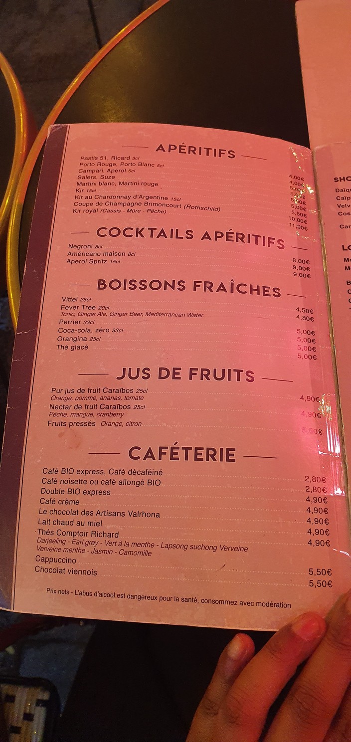 Polly Maggoo menu 2