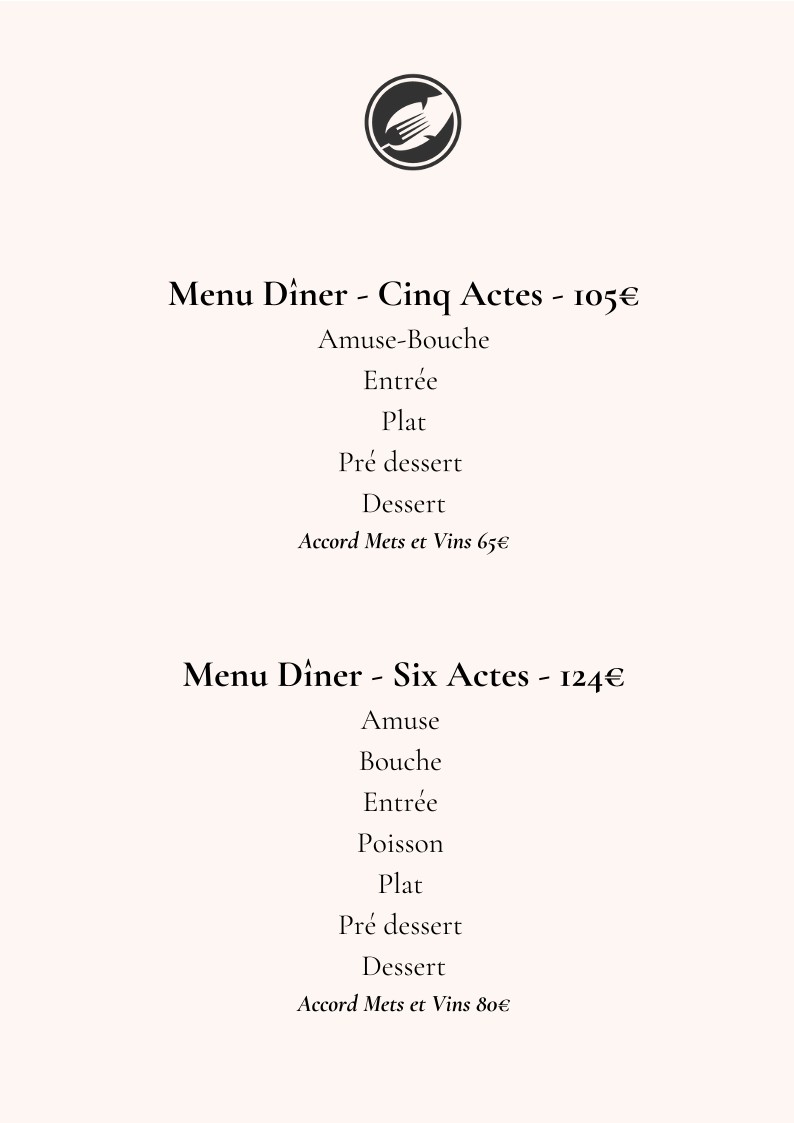 La Scene Theleme menu 2