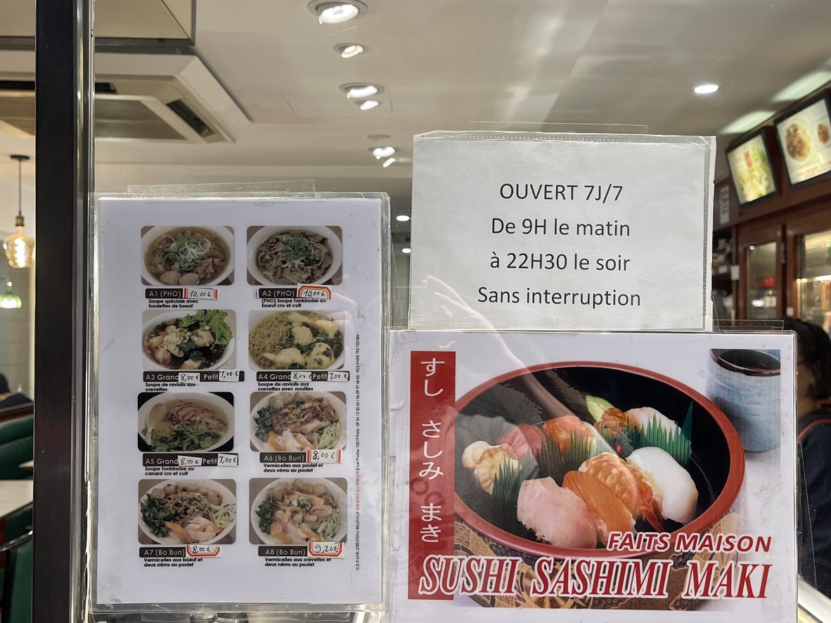 Asia Gourmets menu 1